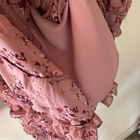 Bardot Ditsy Frill Dress in Rose Ditsy - Picture 5 of 11
